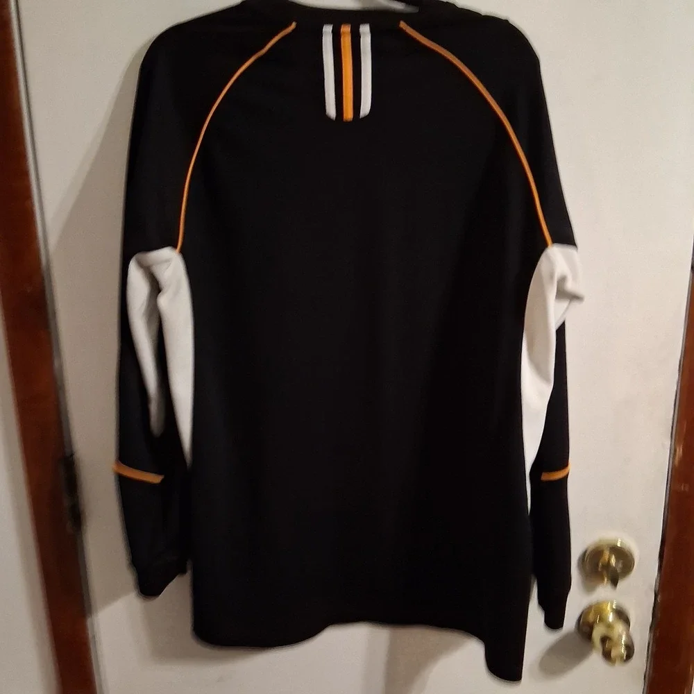 Vintage Y2K Tennessee Volunteers Jersey Men M Black Adidas Warm Up‎ Shirt EUC